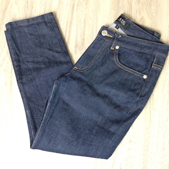 A.P.C. Denim - APC Jean Moulant Capri Dark Wash Denim French